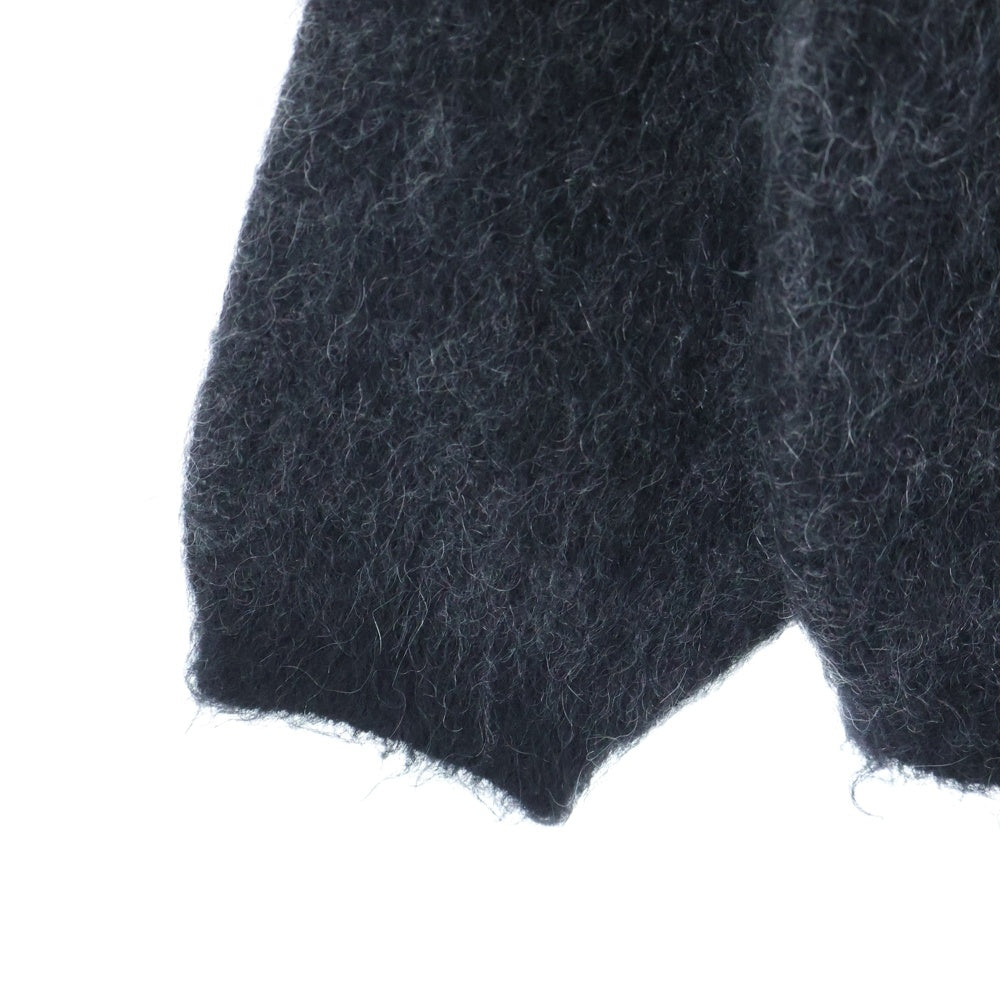 MINEDENIM(マインデニム) FUZZY STRIPE MOHAIR KNIT CARDIGAN ファニー ストライプ モヘア ニット カーディガン ブラック/グレー 2509-6001