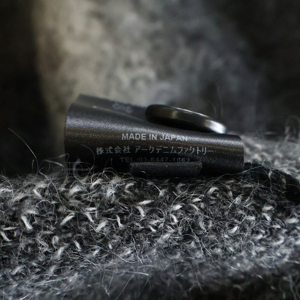 MINEDENIM(マインデニム) FUZZY STRIPE MOHAIR KNIT CARDIGAN ファニー ストライプ モヘア ニット カーディガン ブラック/グレー 2509-6001