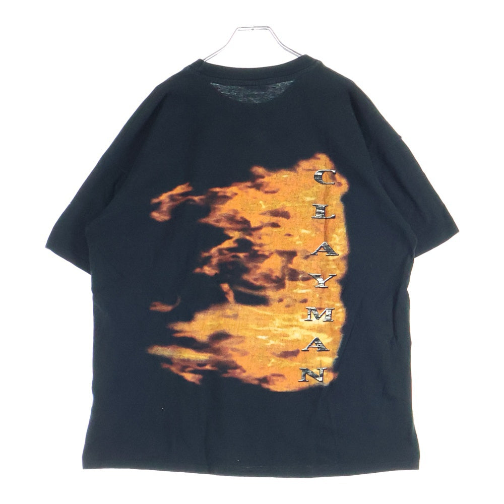 VINTAGE(ヴィンテージ) 90-00S VINTAGE IN FLAMES CLAYMAN ヴィンテージ イン フレイムス クレイマン 両面プリント 半袖 Tシャツ ブラック