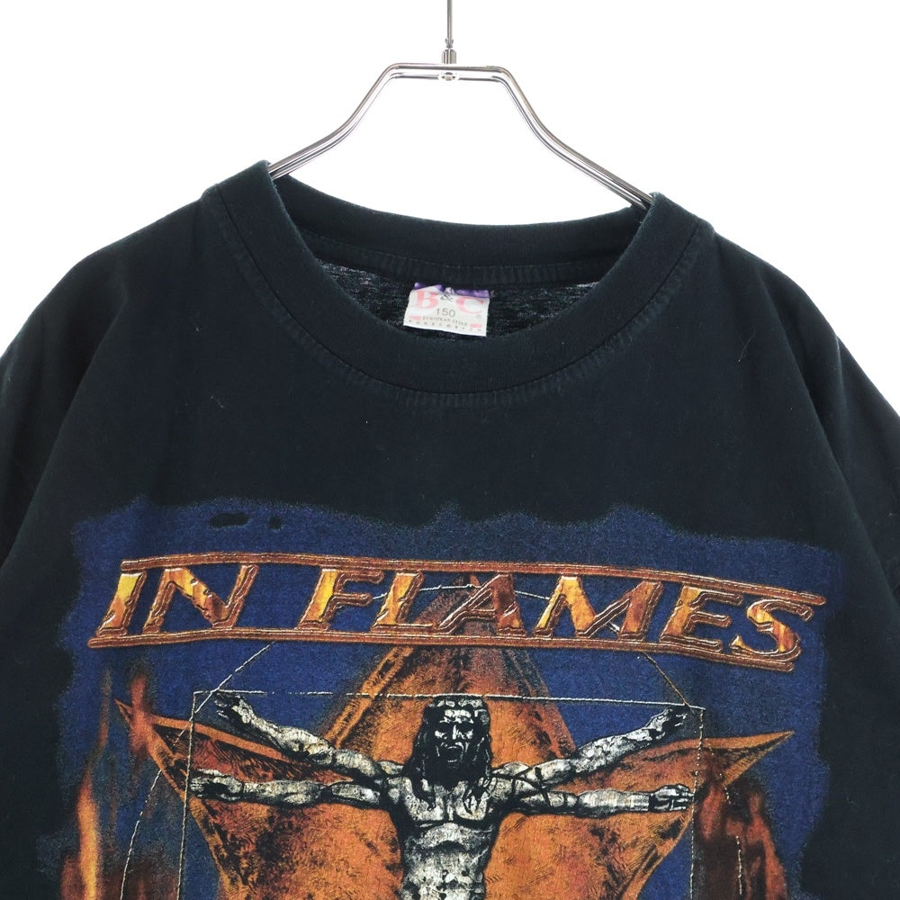 VINTAGE(ヴィンテージ) 90-00S VINTAGE IN FLAMES CLAYMAN ヴィンテージ イン フレイムス クレイマン 両面プリント 半袖 Tシャツ ブラック