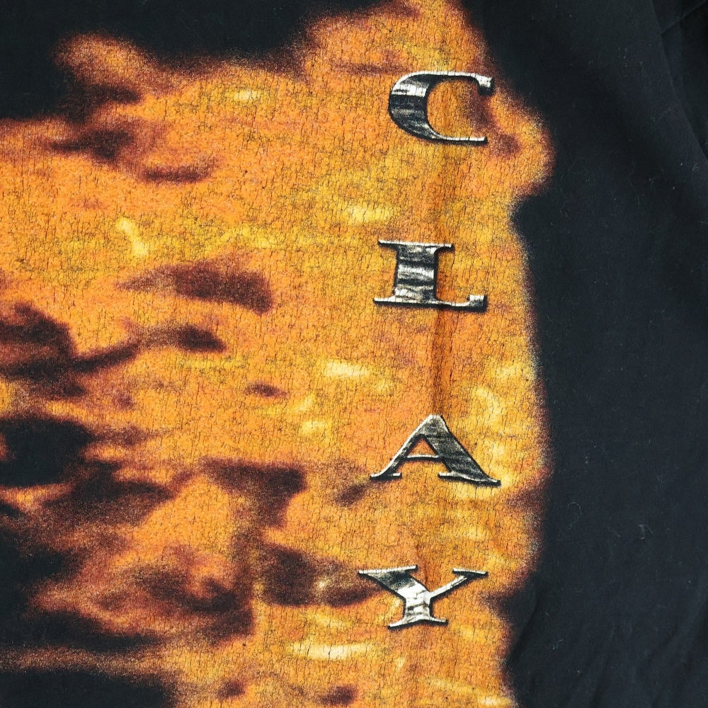 VINTAGE(ヴィンテージ) 90-00S VINTAGE IN FLAMES CLAYMAN ヴィンテージ イン フレイムス クレイマン 両面プリント 半袖 Tシャツ ブラック