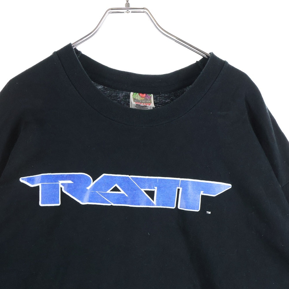 VINTAGE(ヴィンテージ) 90S VINTAGE RATT AMERICAN GLAM ヴィンテージ ラット アメリカン グラム 両面プリント 長袖 バンドTシャツ ブラック
