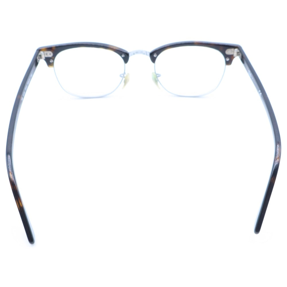 Ray Ban(レイバン) CLUBMASTER OPTICS クラブマスター ハーフリム ボストン メガネ 眼鏡 アイウェア サングラス 度入り ブラウン/シルバー RB5154