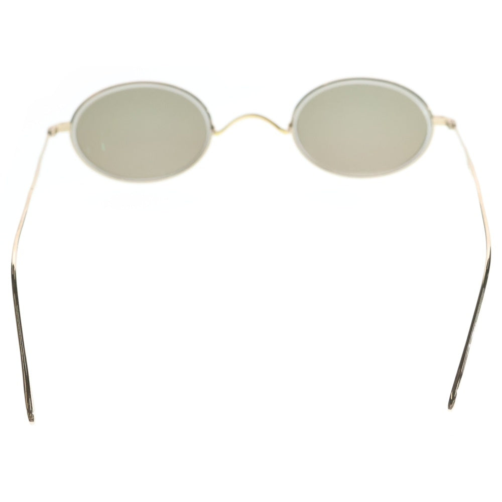 John Lennon(ジョンレノン) ラウンドシェイプ オーバルメタルフルリムフレーム カラーレンズサングラス アイウェア メガネ 眼鏡 度入り ゴールド JL-21-2