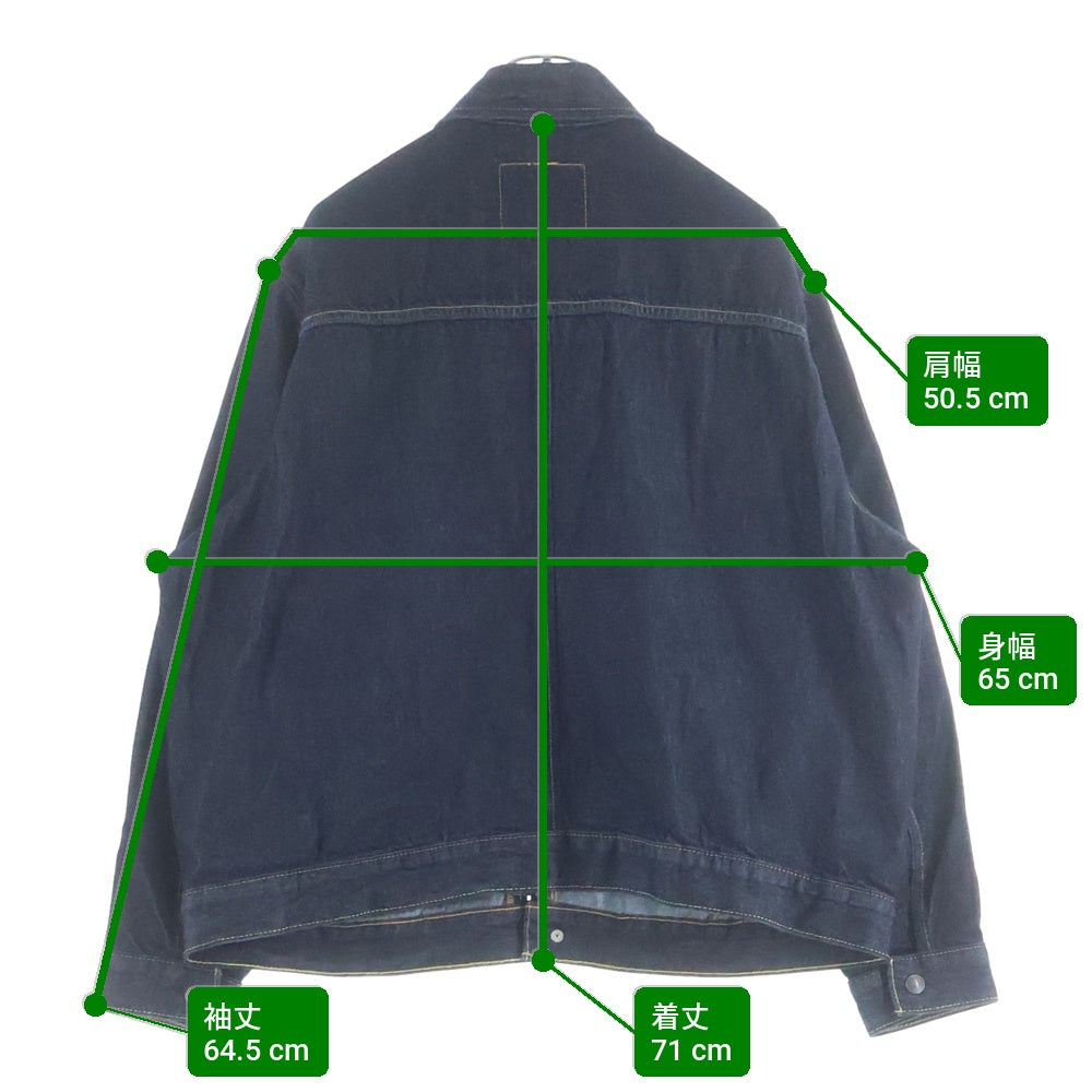 Levi's premium(リーバイスプレミアム) TWISTED 両面タブ ビックE ジップアップ デニムトラッカージャケット インディゴ PC9-003M3-0000