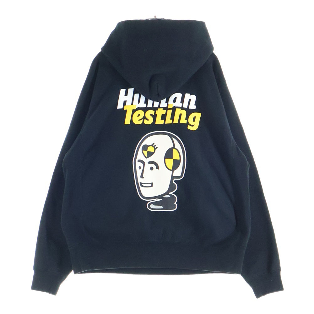 HUMAN MADE(ヒューマンメイド) 22SS ×A$AP ROCKY HUMAN TESTING PIZZA HOODIE エイサップロッキー ヒューマン テスト ピザ フーデットスウェットパーカー ブラック