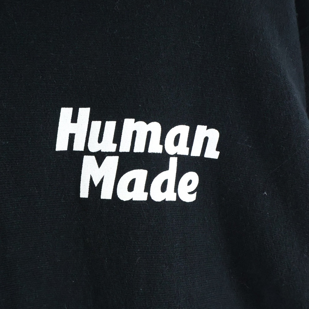 HUMAN MADE(ヒューマンメイド) 22SS ×A$AP ROCKY HUMAN TESTING PIZZA HOODIE エイサップロッキー ヒューマン テスト ピザ フーデットスウェットパーカー ブラック