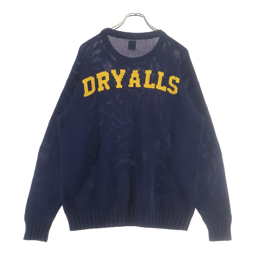 HUMAN MADE(ヒューマンメイド) 22SS COTTON KNIT SWEATSHIRT コットン ニット スウェットロングスリーブシャツ ネイビー