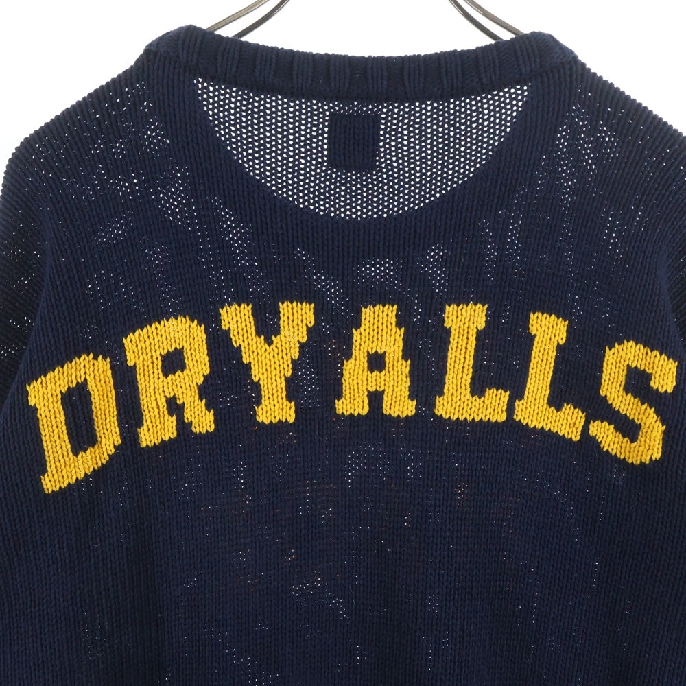 HUMAN MADE(ヒューマンメイド) 22SS COTTON KNIT SWEATSHIRT コットン ニット スウェットロングスリーブシャツ ネイビー