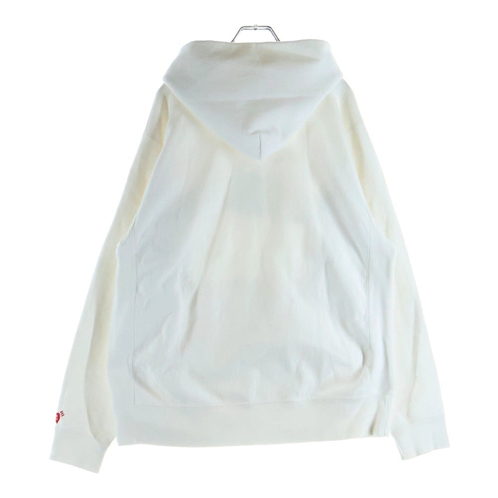 HUMAN MADE(ヒューマンメイド) 23AW ×KAWS RABBIT HOODIE ラビットロゴプリント フーデットスウェットパーカー ホワイト