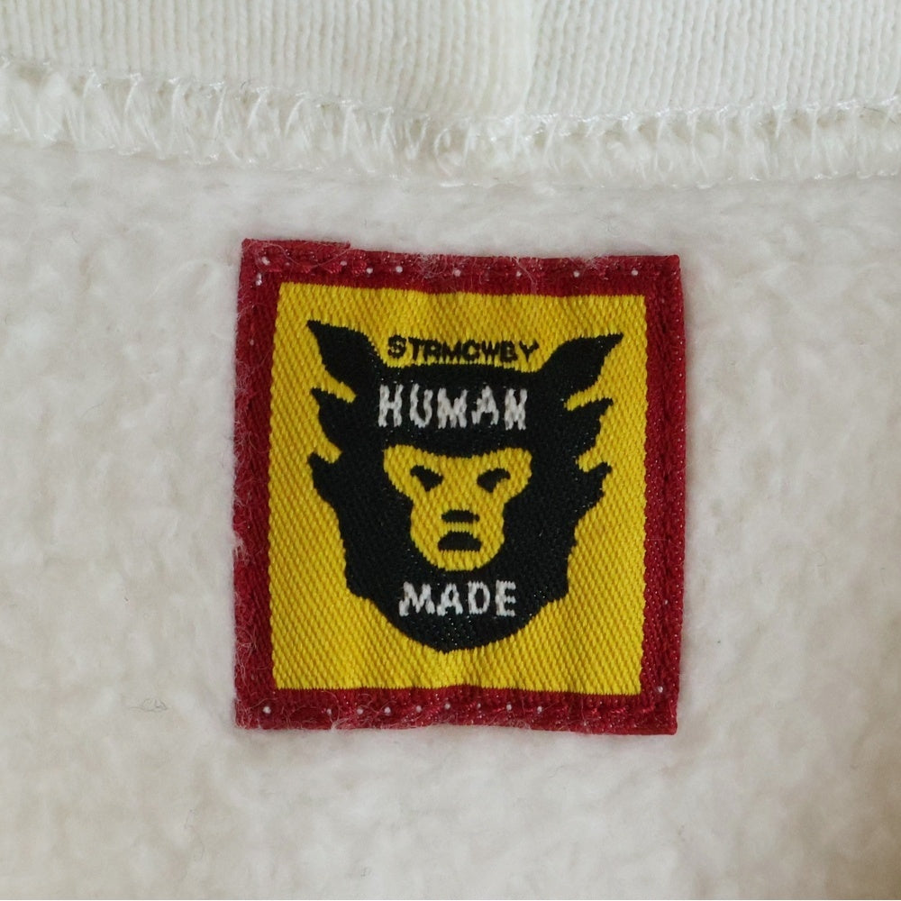 HUMAN MADE(ヒューマンメイド) 23AW ×KAWS RABBIT HOODIE ラビットロゴプリント フーデットスウェットパーカー ホワイト