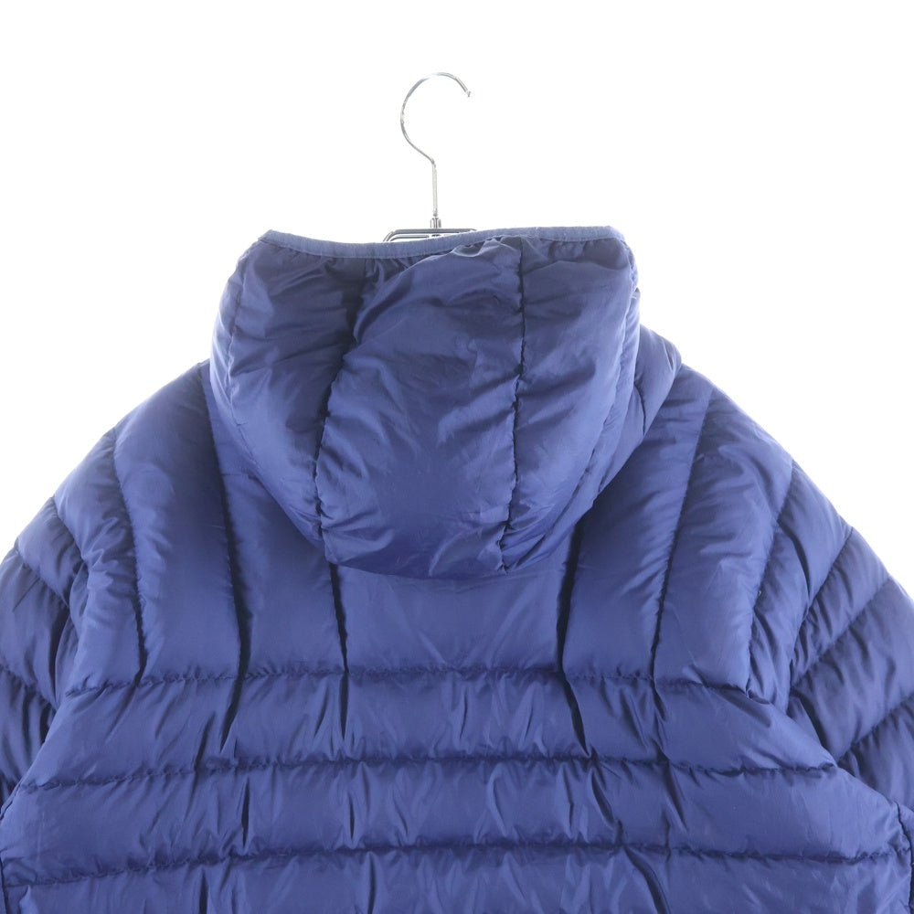 SUPREME(シュプリーム) 24AW Micro Down Pullover マイクロ ロゴデザイン フーデッド ハーフジップアップ ダウンジャケット ブルー