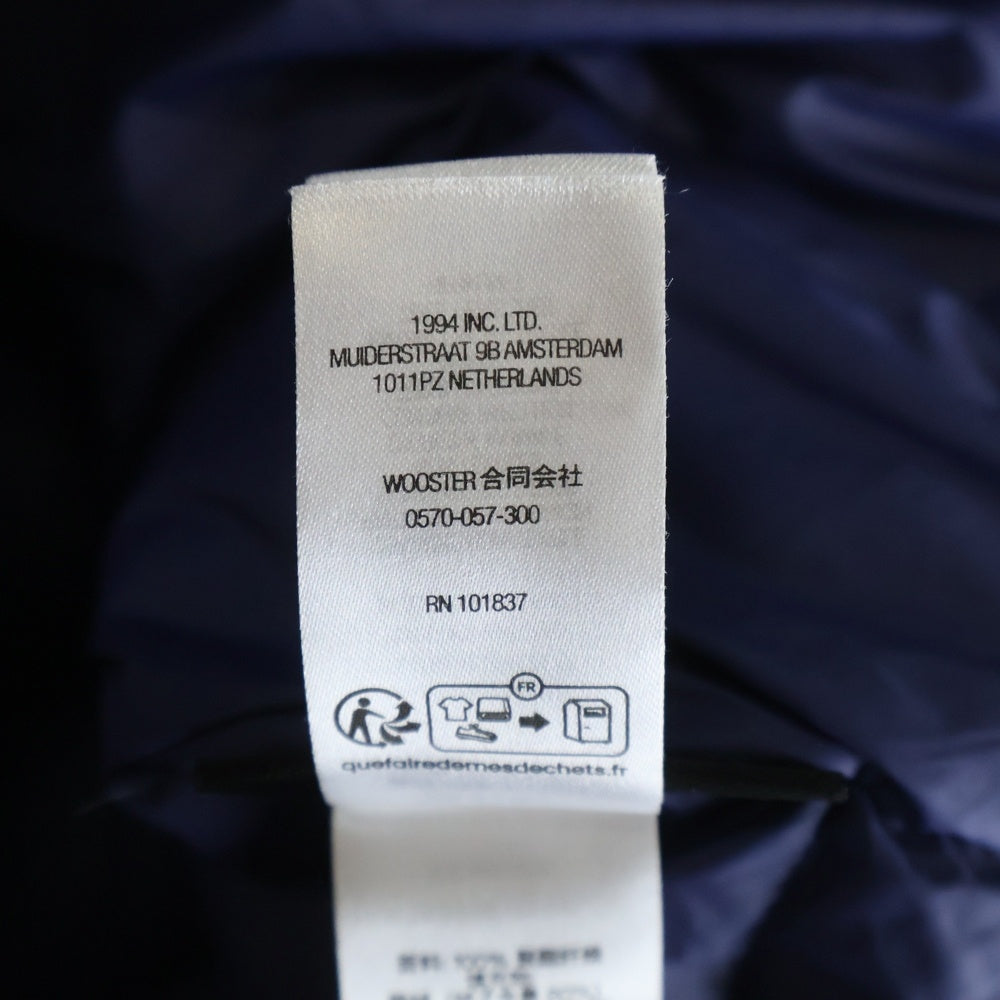 SUPREME(シュプリーム) 24AW Micro Down Pullover マイクロ ロゴデザイン フーデッド ハーフジップアップ ダウンジャケット ブルー