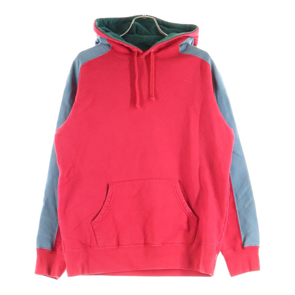 SUPREME(シュプリーム) 18AW Paneled Hooded Sweatshirt パネルド ロゴデザイン フーデッド スウェット パーカー レッド