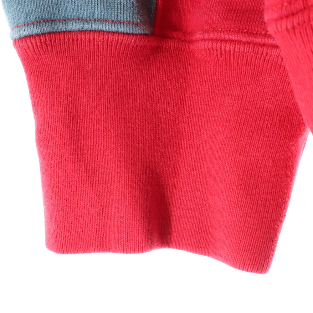 SUPREME(シュプリーム) 18AW Paneled Hooded Sweatshirt パネルド ロゴデザイン フーデッド スウェット パーカー レッド