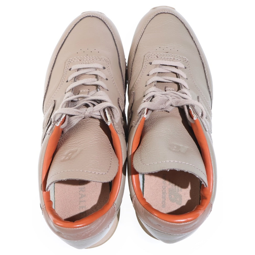 New Balance(ニューバランス) ×AURALEE MLC100AU COMP100 オーラリー シュリンクレザー ローカットスニーカー ブラウン US9/27cm