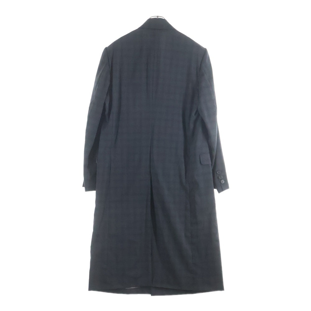 LITTLEBIG(リトルビッグ) 19SS グレンチェック ウール トレンチコート ブラック LB191-CT01