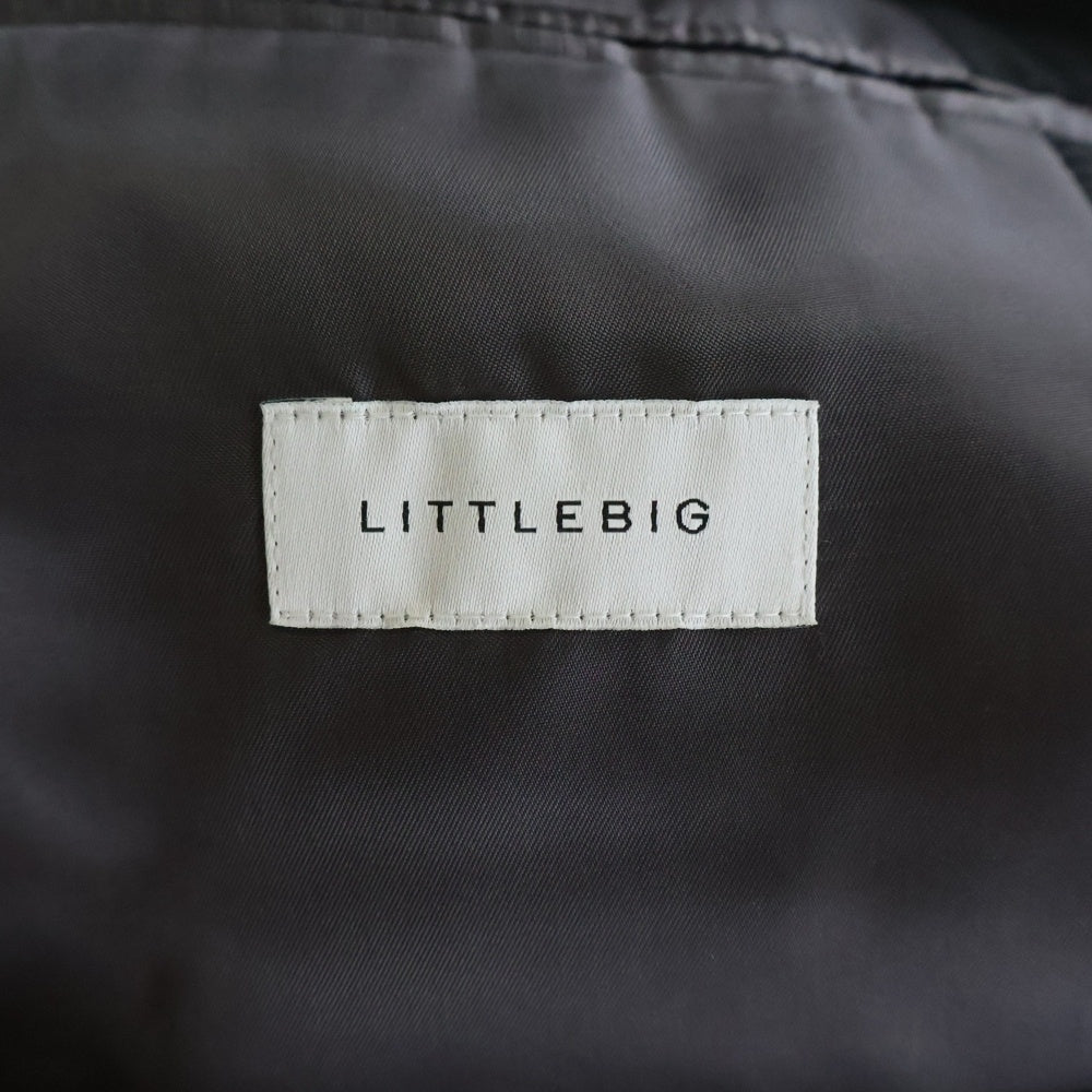 LITTLEBIG(リトルビッグ) 19SS グレンチェック ウール トレンチコート ブラック LB191-CT01