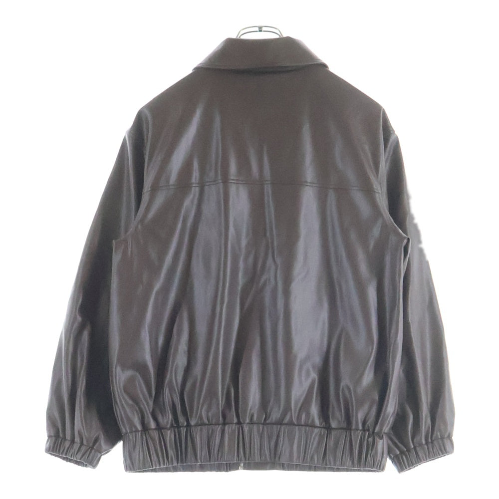 A.P.C(アーペーセー) SUZANNA BLOUSON スザンナ フェイクレザー ジップアップジャケット ブラウン 23256-1-36071