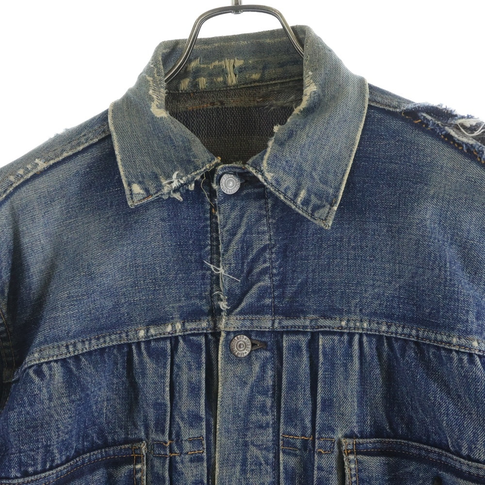 Levi's(リーバイス) 50-60S 517XX ボタン裏なし 裏地ブランケット USA製 両面タブ ビッグE 2ND 後期型 デニムトラッカージャケット インディゴ