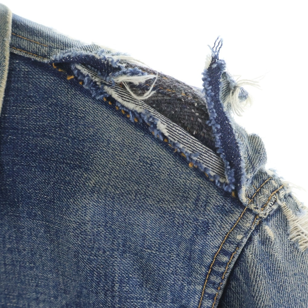Levi's(リーバイス) 50-60S 517XX ボタン裏なし 裏地ブランケット USA製 両面タブ ビッグE 2ND 後期型 デニムトラッカージャケット インディゴ