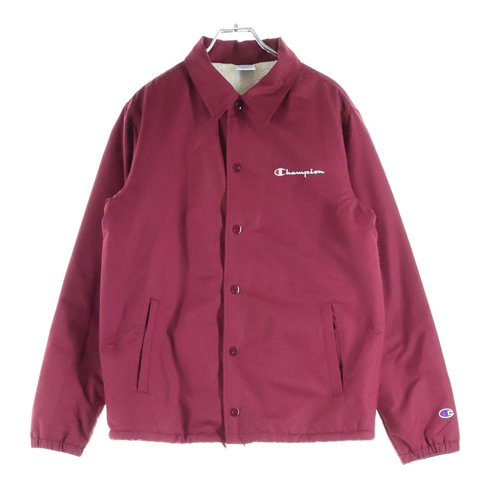 CHAMPION(チャンピオン) ボアライナー スナップボタン コーチジャケット バーガンディー C3-L610