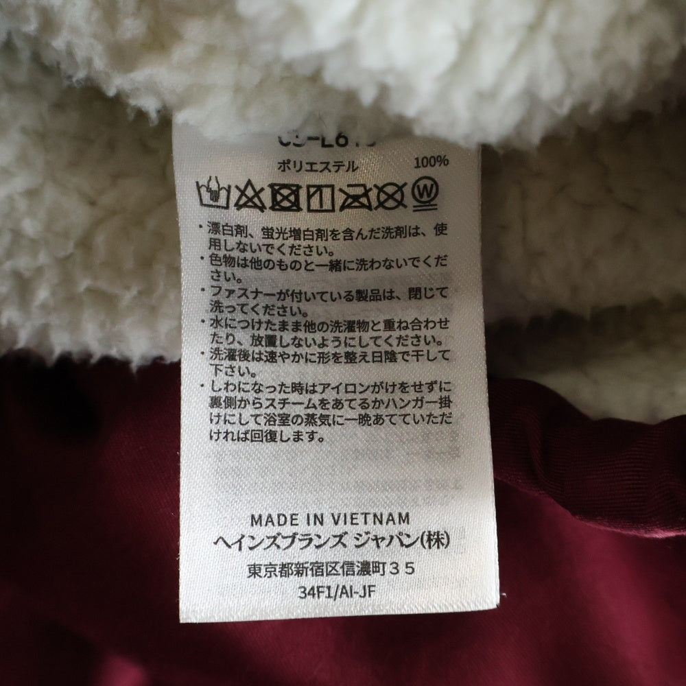 CHAMPION(チャンピオン) ボアライナー スナップボタン コーチジャケット バーガンディー C3-L610