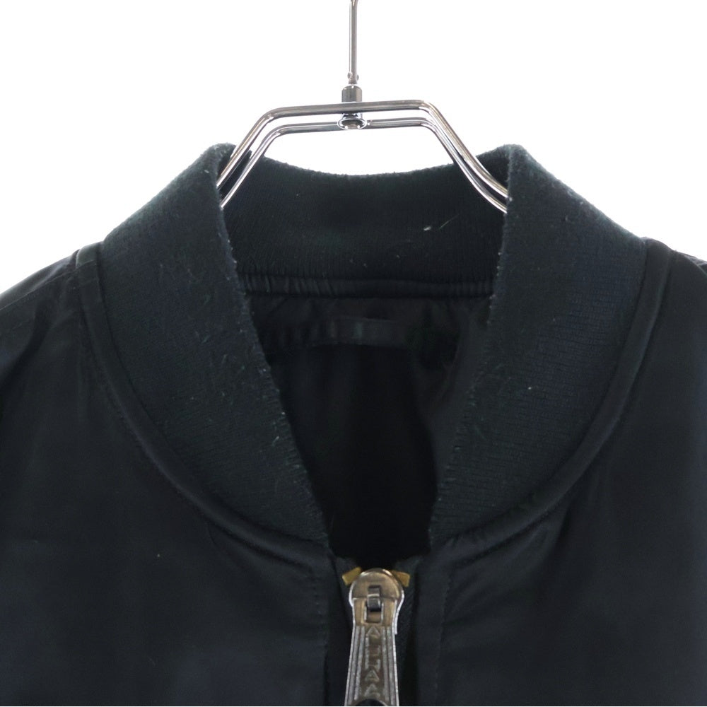 ALPHA INDUSTRIES(アルファ インダストリーズ) MA-1 NASA フロントアームパッチ フライトジャケット ブラック 0615-00-573-8335