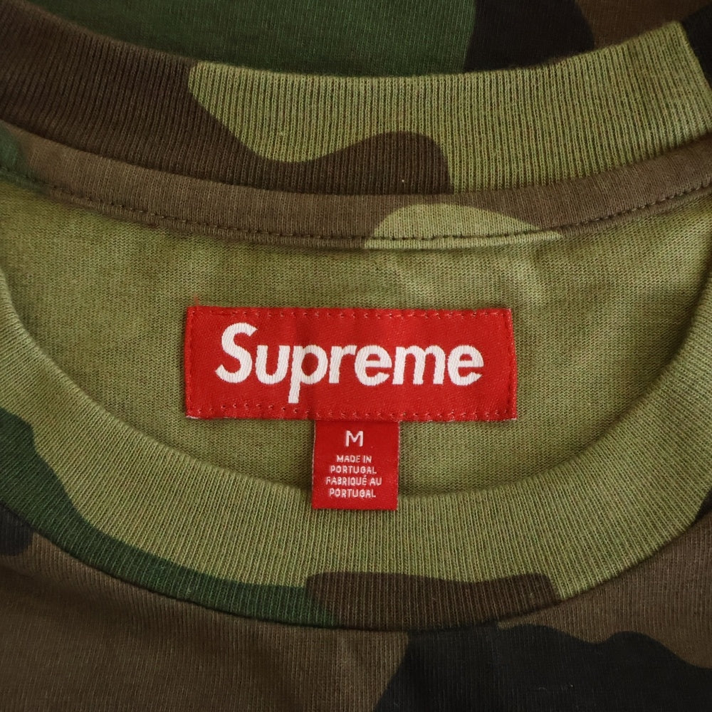 SUPREME(シュプリーム) 25SS Small Box Tee Woodland Camo ウッドランドカモ スモールボックスロゴ クルーネック 半袖Tシャツ カットソー カーキ