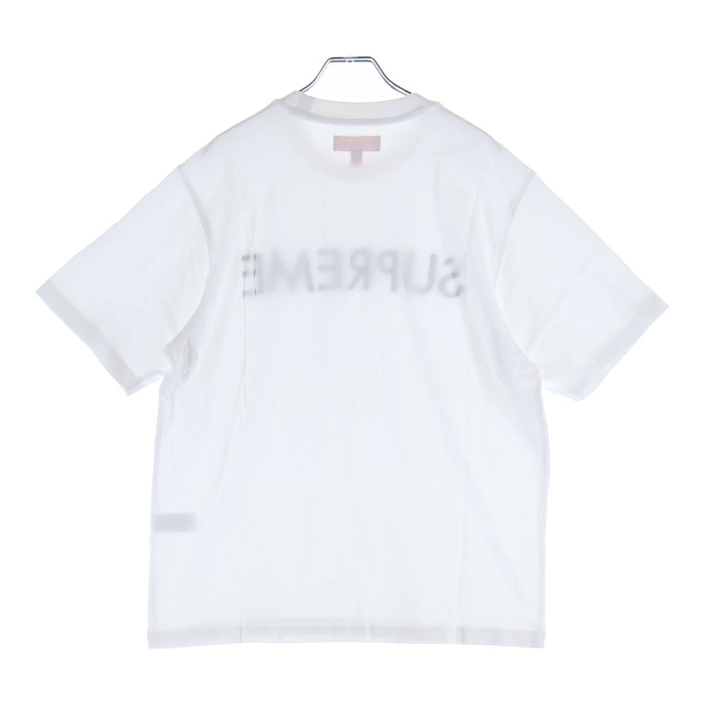 SUPREME(シュプリーム) 25SS Capital S/S Top キャピタル ロゴ刺繍 クルーネック半袖Tシャツ カットソー ホワイト