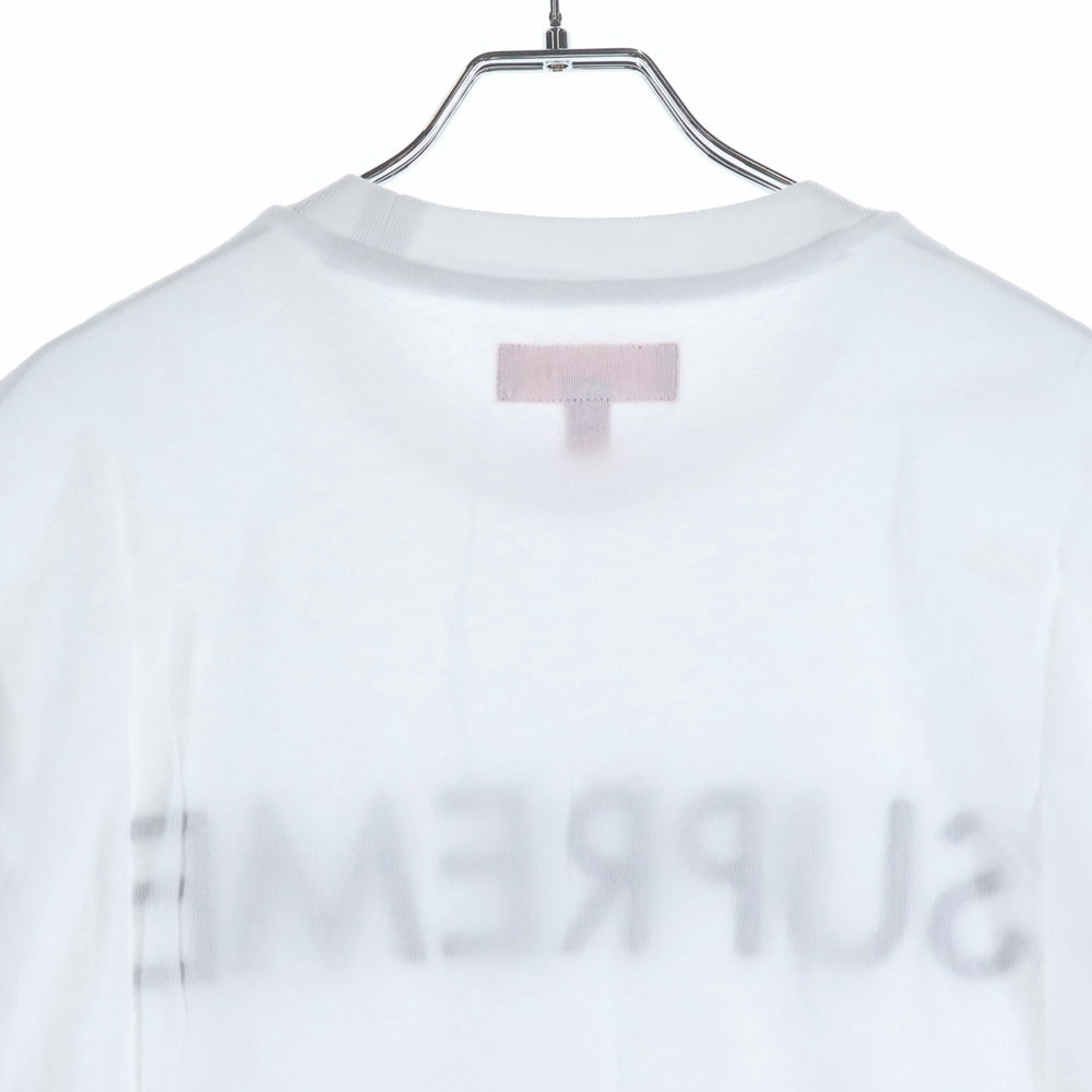 SUPREME(シュプリーム) 25SS Capital S/S Top キャピタル ロゴ刺繍 クルーネック半袖Tシャツ カットソー ホワイト