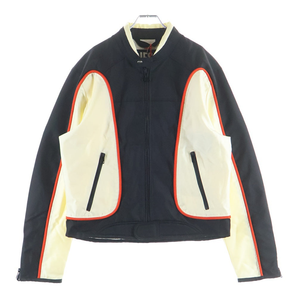 DIESEL(ディーゼル) BIKER JACKET マルチポケット オーバルロゴデザイン バイカージャケット ベージュ A06132