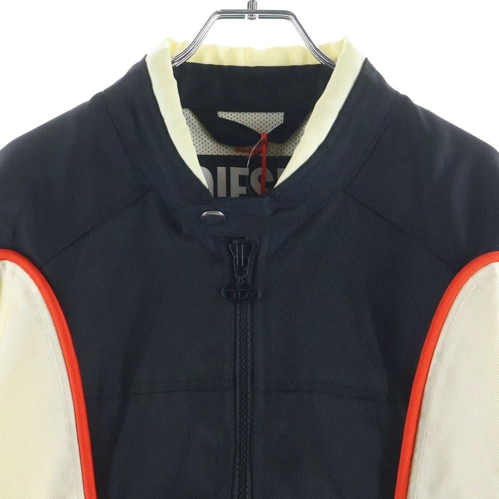 DIESEL(ディーゼル) BIKER JACKET マルチポケット オーバルロゴデザイン バイカージャケット ベージュ A06132
