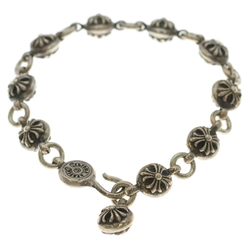 CHROME HEARTS(クロムハーツ) NO2 BALL #2クロスボールブレスレット シルバー BCA176