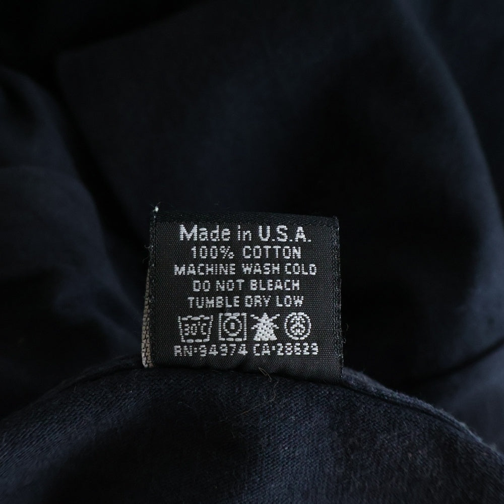 STUSSY(ステューシー) CUSTOMADE N2 カスタメイド フロントロゴプリント クルーネック半袖Tシャツ カットソー ブラック