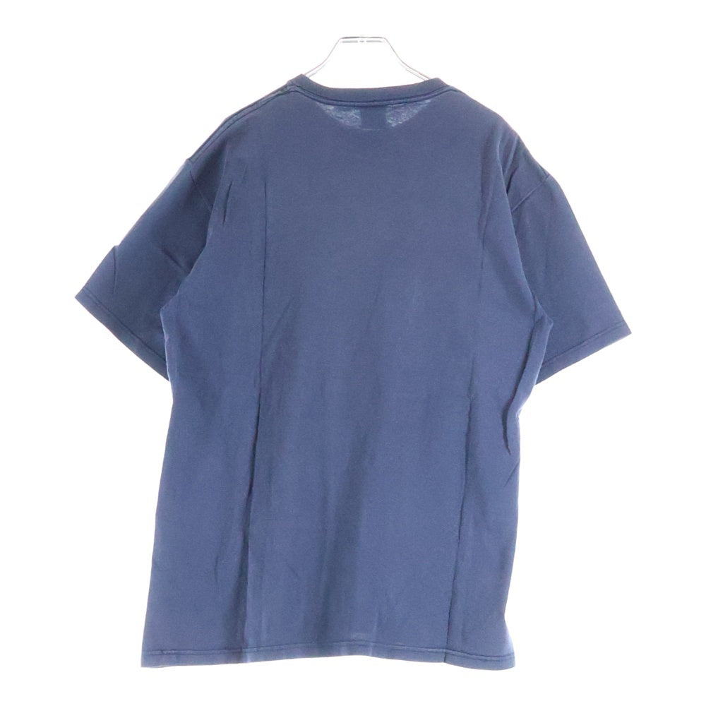 STUSSY(ステューシー) 90S 紺タグ フロントプリント クルーネック半袖Tシャツ カットソー ネイビー