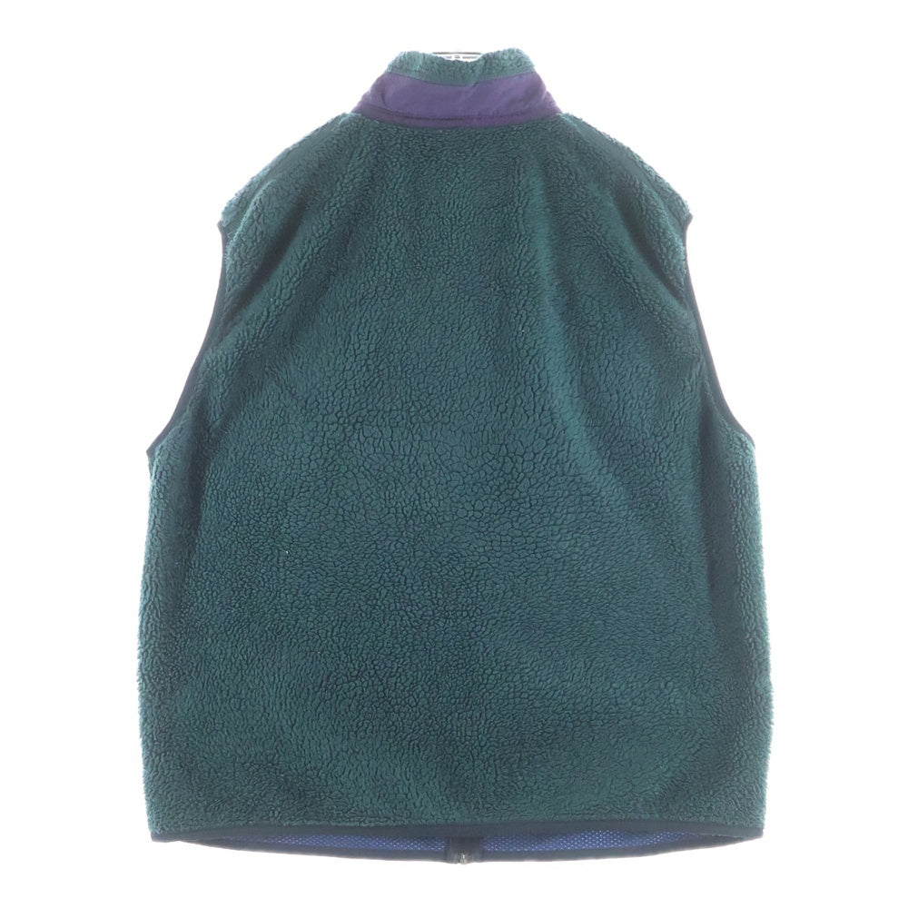 PATAGONIA(パタゴニア) 90S VINTAGE RETRO-X PEF ヴィンテージ レトロ エックス ロゴデザイン ボアベスト グリーン W714F
