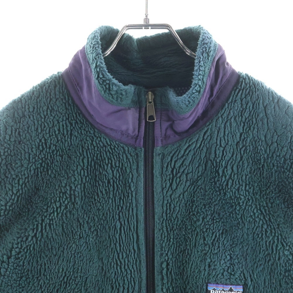 PATAGONIA(パタゴニア) 90S VINTAGE RETRO-X PEF ヴィンテージ レトロ エックス ロゴデザイン ボアベスト グリーン W714F