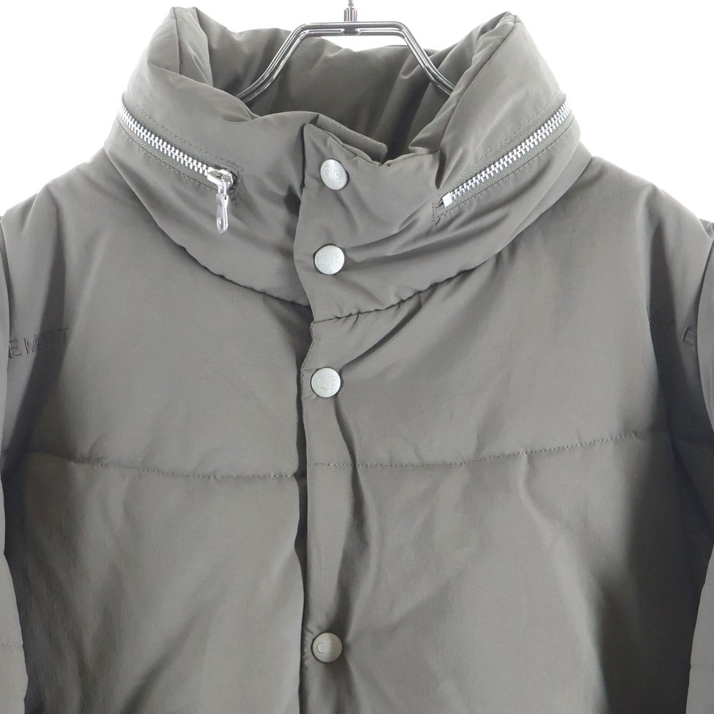 c.e cav empt(シーイー) WAVE STITCH PUFF JACKET ウェーブ ロゴステッチデザイン 中綿ジャケット グレー CES28JK02