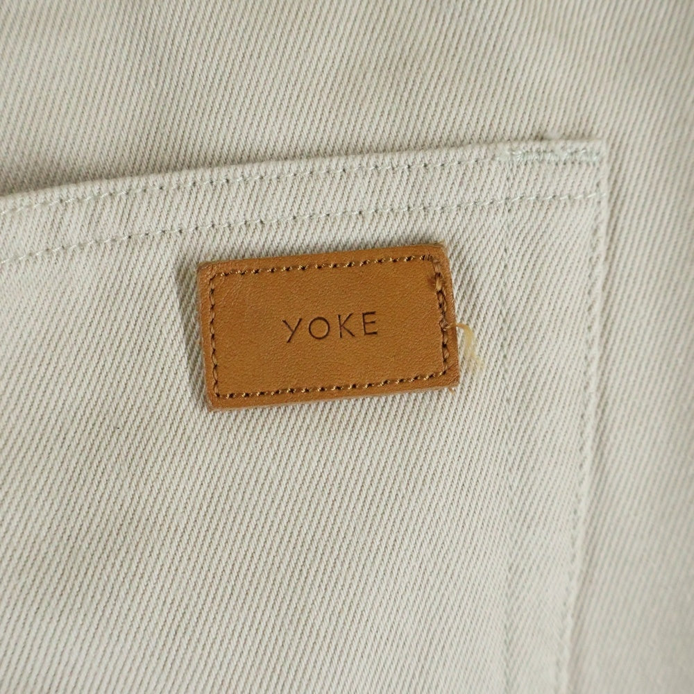 YOKE(ヨーク) 21AW 5P STRAGHT GURKHA DENIM TROUSERS ストレート グルカデニムトラウザーズ ベージュ YK21AW0258P