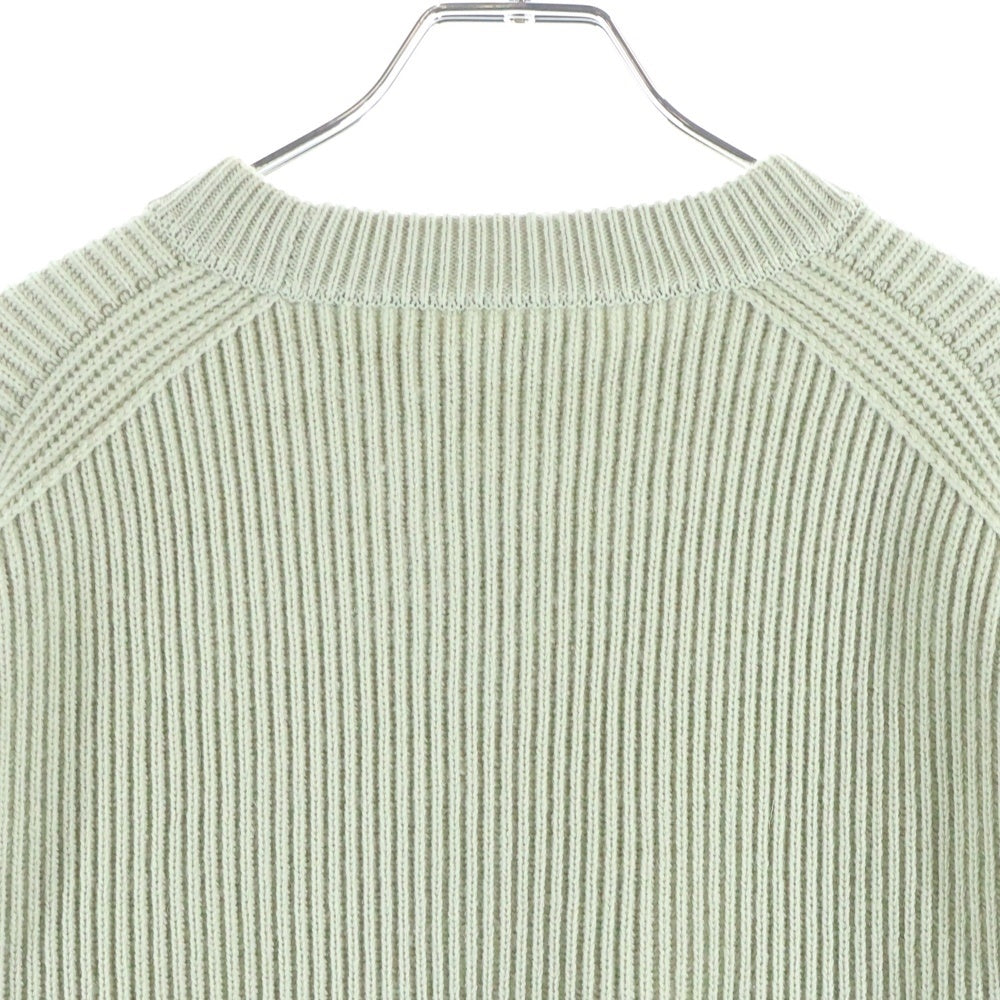 AURALEE(オーラリー) 23AW FRENCH MERINO RIB KNIT P/O フレンチメリノウール リブニット セーター グリーン A23AP02FR
