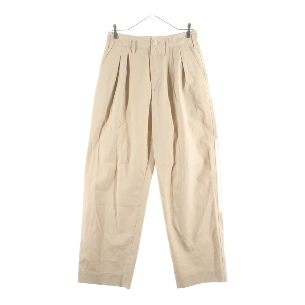 AURALEE(オーラリー) 22AW SUPER FINE WOOL COTTON TWILL SLACKS スーパーファインウール コットンツイル スラックスパンツ ベージュ A22AS02CW