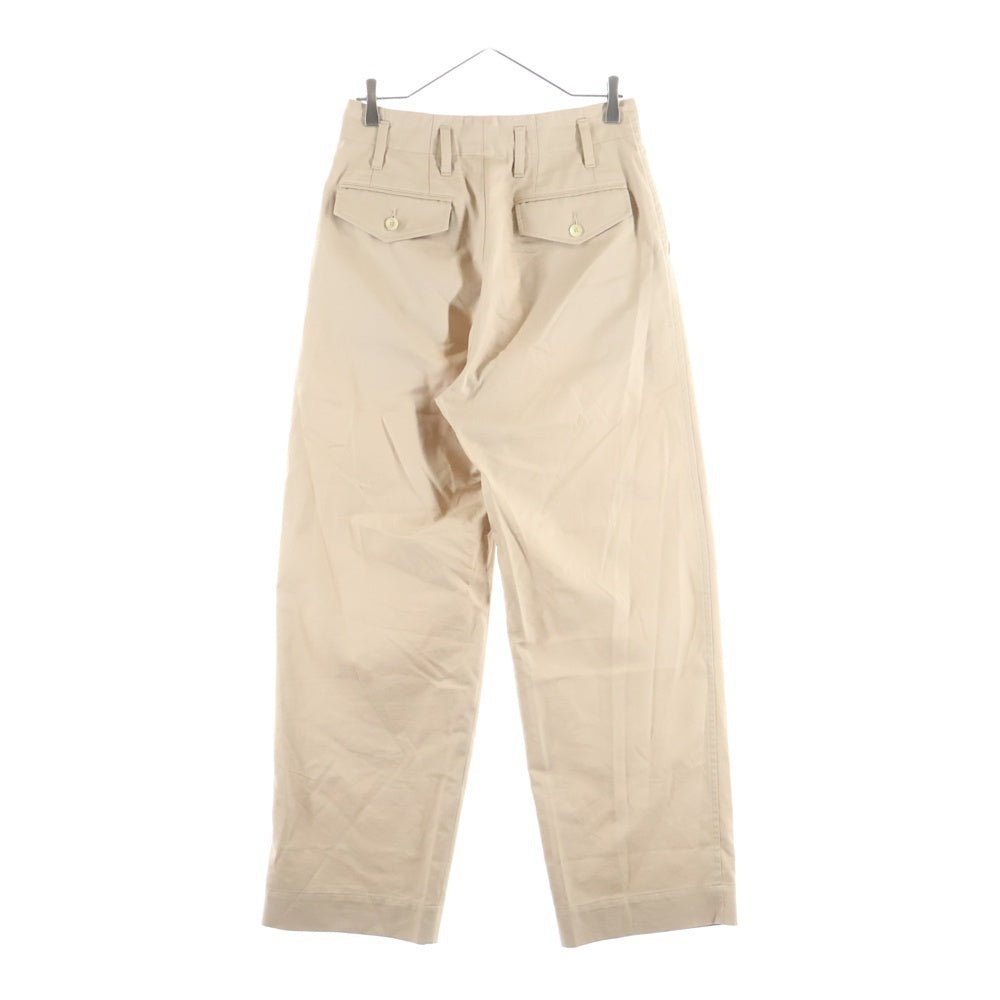AURALEE(オーラリー) 22AW SUPER FINE WOOL COTTON TWILL SLACKS スーパーファインウール コットンツイル スラックスパンツ ベージュ A22AS02CW