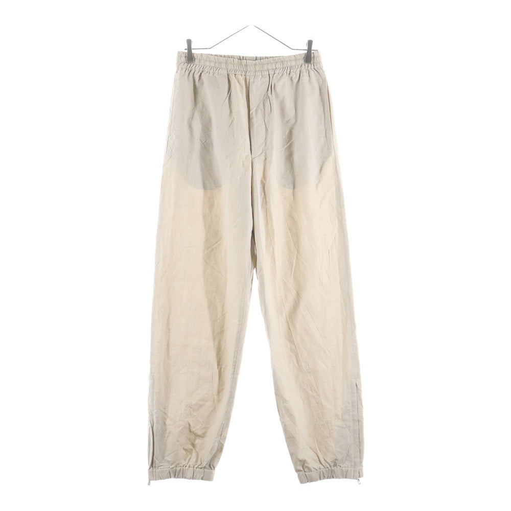 AURALEE(オーラリー) 24AW HIGH COUNT WOOL POPLIN PANTS ハイカウント ウールポプリン パンツ ベージュ A24SP03WP