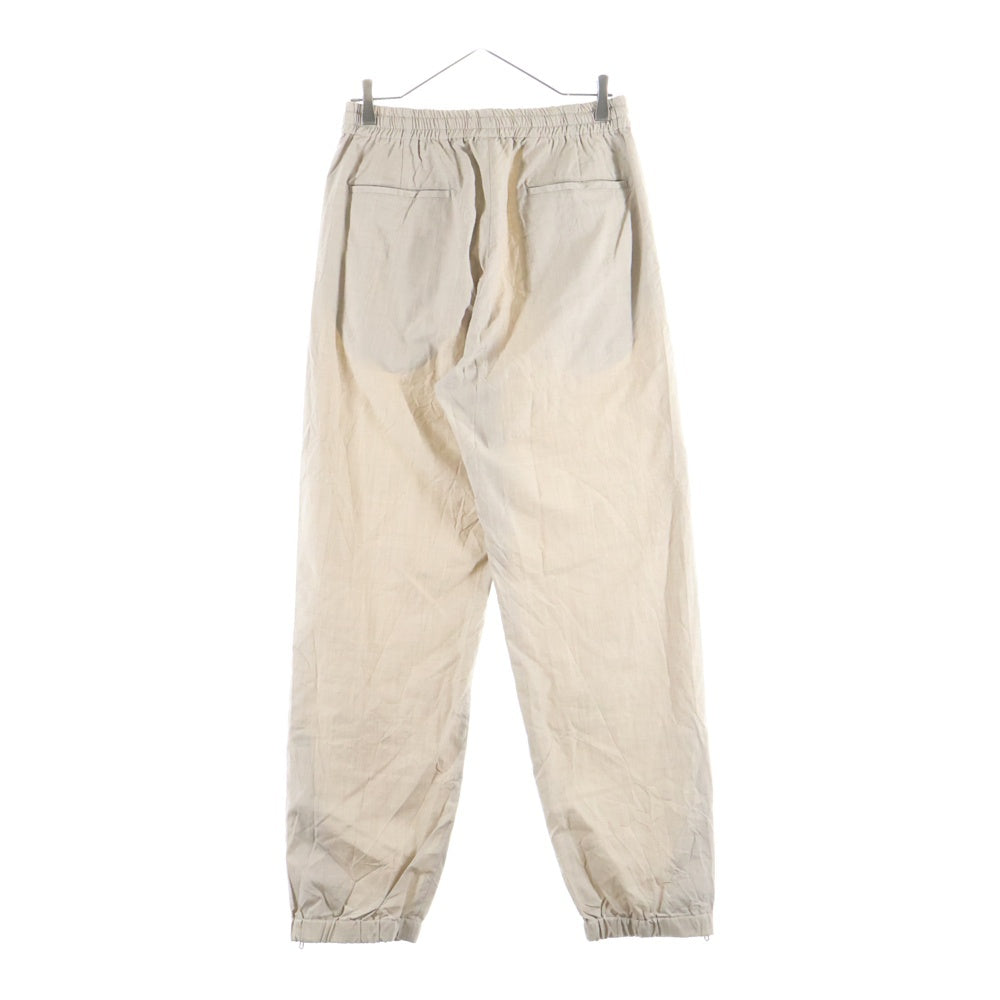 AURALEE(オーラリー) 24AW HIGH COUNT WOOL POPLIN PANTS ハイカウント ウールポプリン パンツ ベージュ A24SP03WP