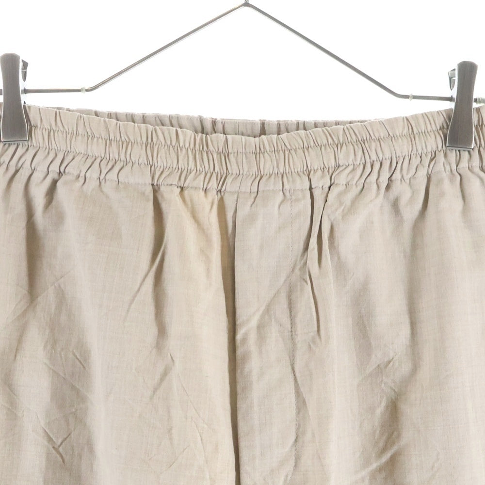 AURALEE(オーラリー) 24AW HIGH COUNT WOOL POPLIN PANTS ハイカウント ウールポプリン パンツ ベージュ A24SP03WP