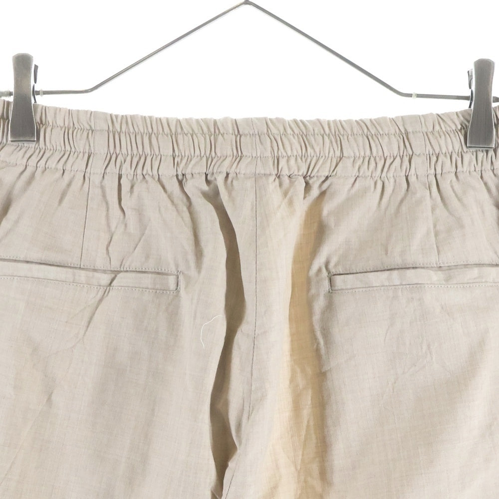 AURALEE(オーラリー) 24AW HIGH COUNT WOOL POPLIN PANTS ハイカウント ウールポプリン パンツ ベージュ A24SP03WP