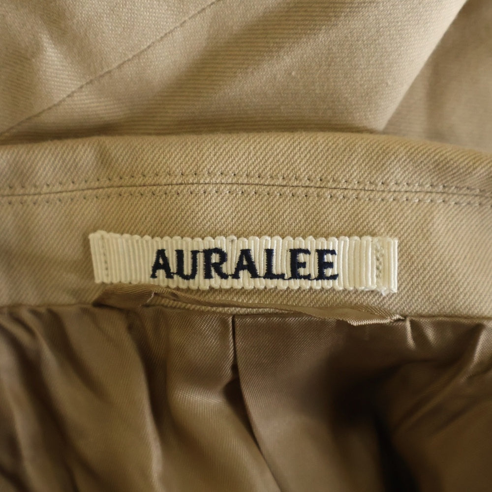 AURALEE(オーラリー) 22AW SUPER FINE WOOL COTTON TWILL OVER JACKET スーパーファインウール コットンツイル オーバージャケット ベージュ A22AJ01CW