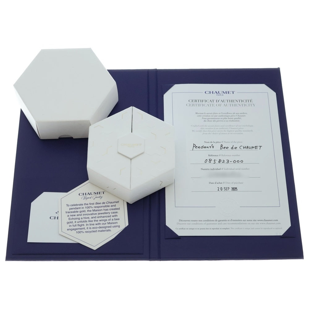 CHAUMET(ショーメ) Bee de Chaumet ビードゥショーメ コレクション ペンダント K18YG 1ダイヤモンド イエローゴールド 085823 レディース