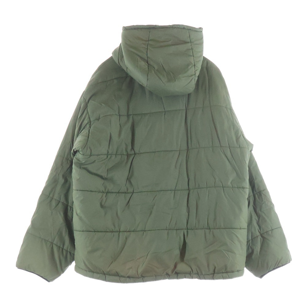SAPEur(サプール) Puff Jacket フーデッドナイロンパファージャケット カーキ